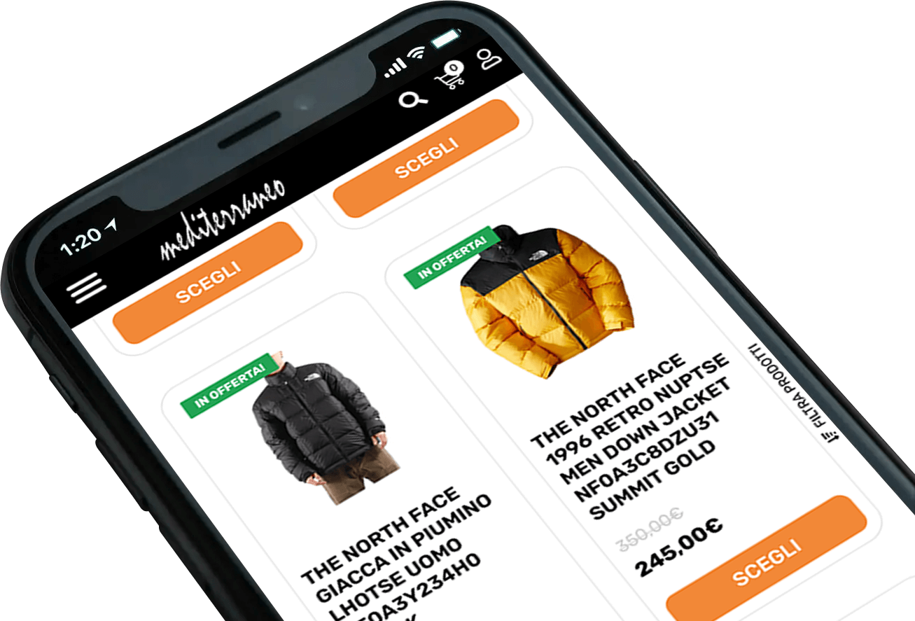 Mockup smartphone 01 - ecommerce abbigliamento