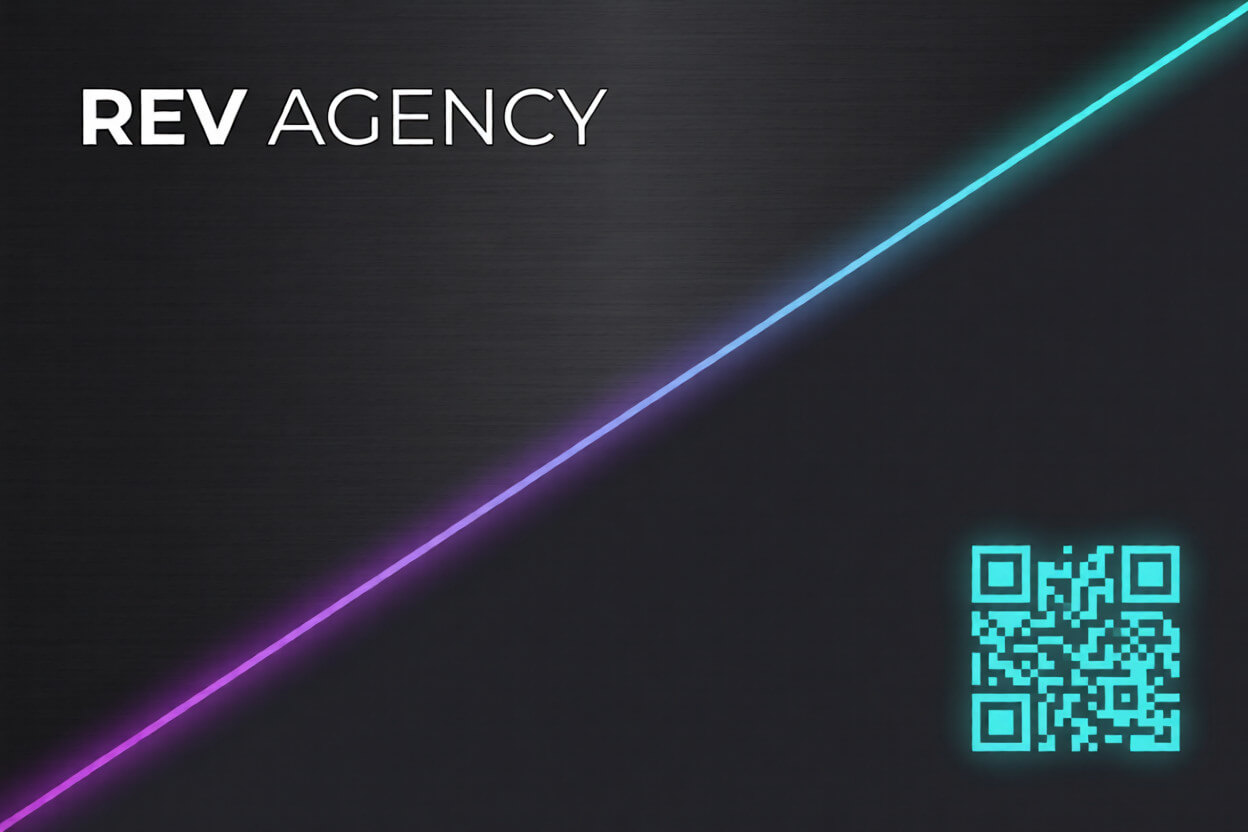 Anteprima Business NFC card modello 1 RevAgency