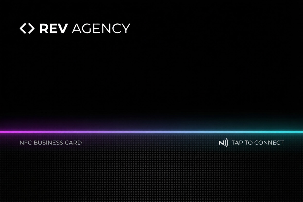 Anteprima Business NFC card modello 3 RevAgency
