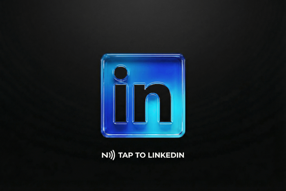 Carta NFC Linkedin RevAgency Anteprima Carta NFC personalizzata Linkedin RevAgency